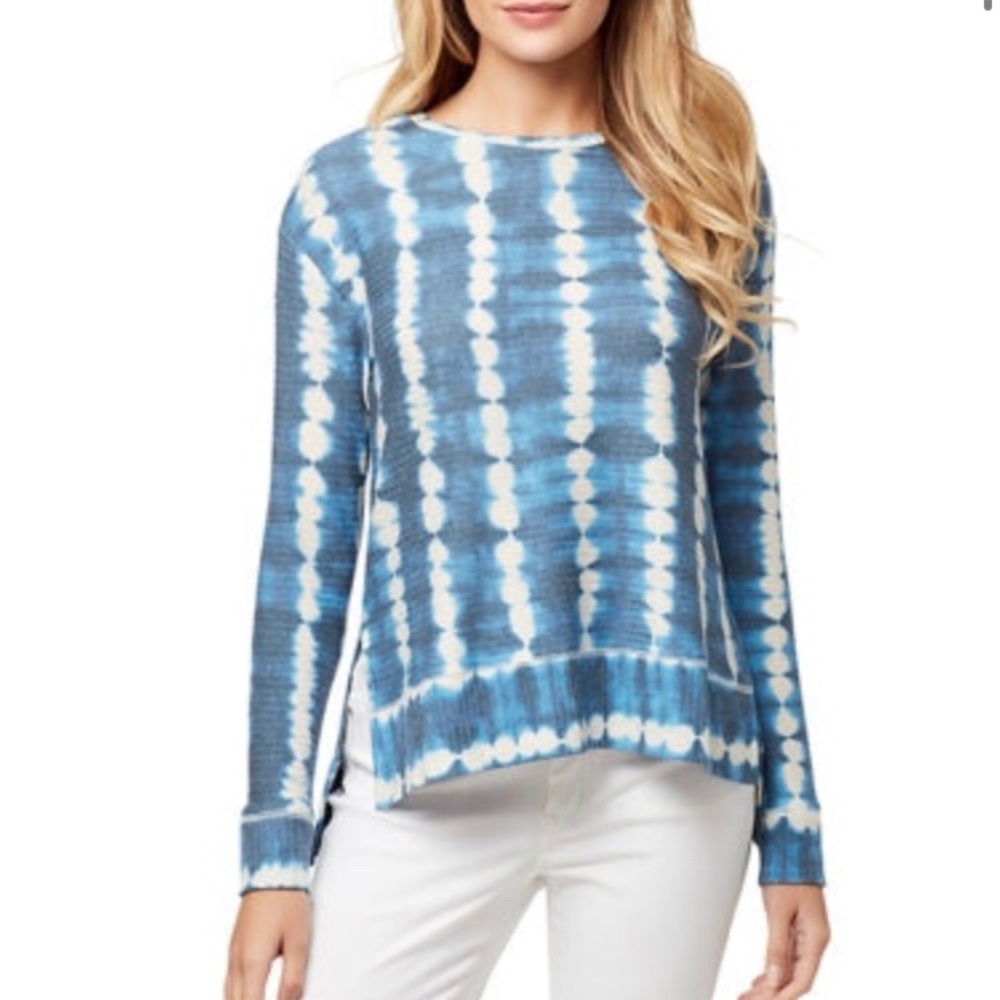 Jessica Simpson Blue Tie-Dye Top